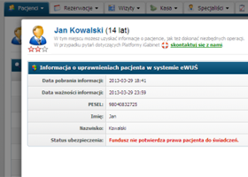 Wbudowany system eWUŚ Wbudowany system eWUŚ