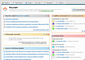 Indywidualny pulpit z najważniejszymi informacjami