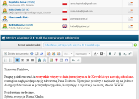 Komunikacja z pacjentami za pomocą E-mail / SMS Komunikacja z pacjentami za pomocą E-mail / SMS