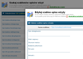 Szablony opisów wizyt Szablony opisów wizyt